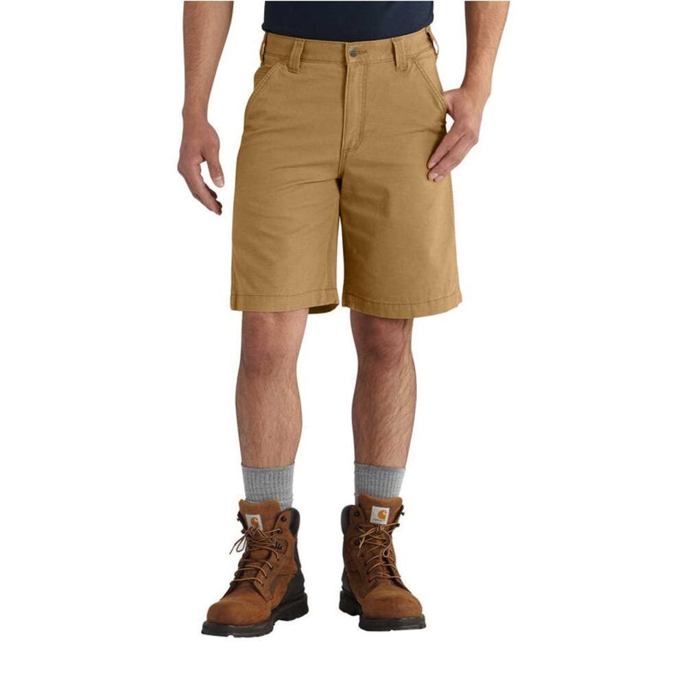 Carhartt sz 40 Rugged Flex Relaxed Fit Canvas Work Short 10 inch inseam hickory